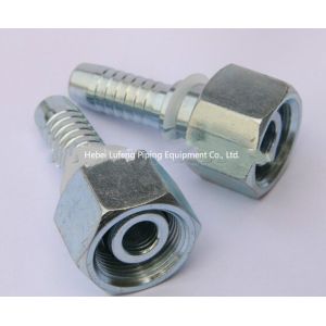 Buy cheap High quality carbon steel threaded crimped hose fitting from wholesalers