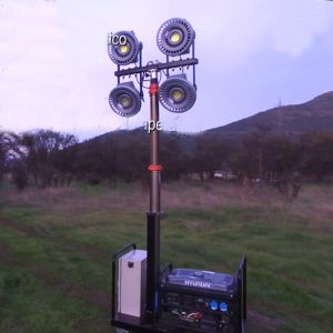 Buy cheap 4.2m pneumatic telescopic mast LED mobile lighting tower from wholesalers