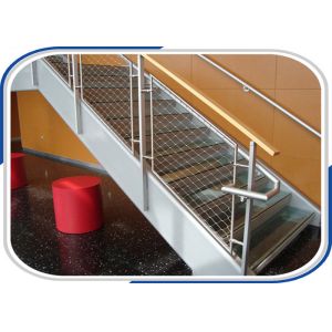 China Flexible 2.0mm 60x60mm Steel Rope Mesh on sale