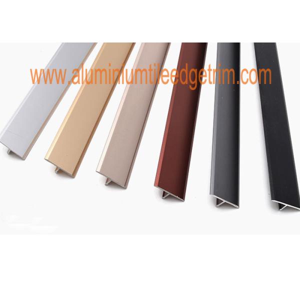 Buy cheap Extrusion Aluminium Floor Trims T Shaped 20mm Width Floor Decoration Lines from wholesalers