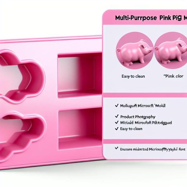 Buy cheap Easy To Clean Pink Pig Mould with 0.17 Cubic Volume for Multi-Purpose Use from wholesalers