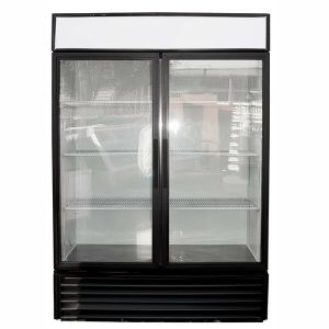 Upright Auto Closing Beverage Glass Door Refrigerator Sliding Glass Door