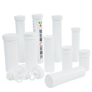 PP Material Customized White Plastic Effervescent Tablet Tube Bottle With