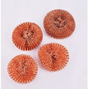Buy cheap Antibacterial Pure Copper Mesh Wool , Strong Decontamination Scouring Pads Bulk from wholesalers