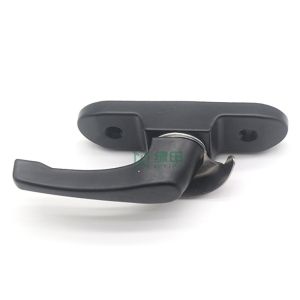 Small Push Pull Black Crescent Lock Aluminum Material Moon Lock Window Hardware