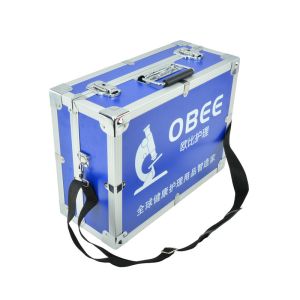 Buy cheap Blue Aluminum Carrying Case With Shoulder Strap Foam Insert from wholesalers