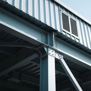 Buy cheap Customizable Prefabricated Steel Warehouse with H-Section Frame from wholesalers