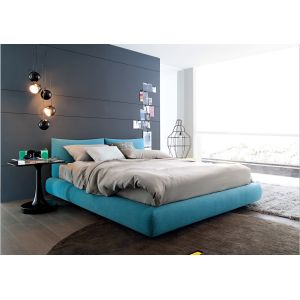 Buy cheap modern America style fabric soft bed furniture from wholesalers
