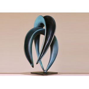 Buy cheap Custom Design Art Deco Bronze Sculpture Abstract Black - Chrome Lacquered from wholesalers