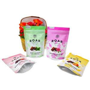 Gravure Printing Tea CMYK Zipper Packaging Pouch