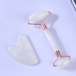 Buy cheap Quartz Face Jade Roller Logo Customized Face Massage Stone Roller from wholesalers
