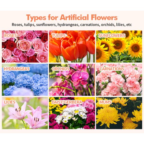 Artificial Bendable Flowers Garland Silk Rose Vine Wall Decoration Backdrop 5