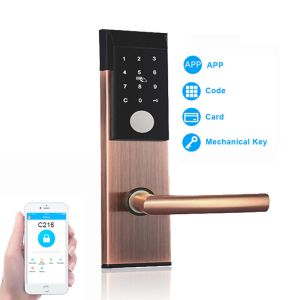 Buy cheap 4 Colors Optional Stainless Steel Electronic Smart Door Locks with Password Card App from wholesalers