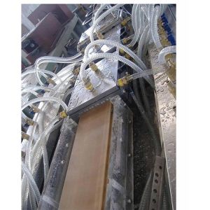 PVC WPC Conical Twin Double Screw Extruder Extrusion Line for Plastic Profile