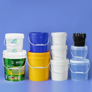 Buy cheap 1L-50Liter Thickened PP Round Pail Plastic Paint Pine Gel Bucket With Lid for Paint from wholesalers