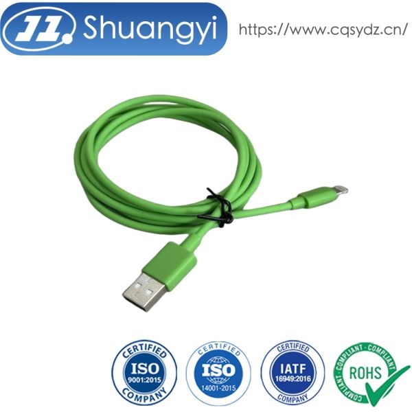 Quality USB-A to Lightning Power & Data Cable Connector, Flexible Charging Wire for Mobile Phone & Tablet for sale