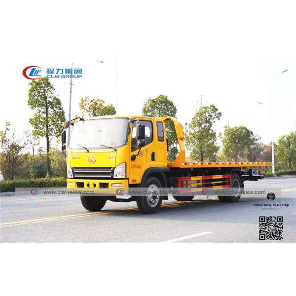 Quality 120HP FAW 4x2 Left Hand Drive Flatbed Towing Trucks for sale