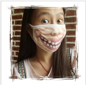 China hot 3D printing funny cotton face mask