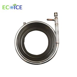 China Anti-Refrigerent Leaking Double Wall Heat Exchanger of Copper Pipe Evaporator of Exchanger 10 Kw on sale