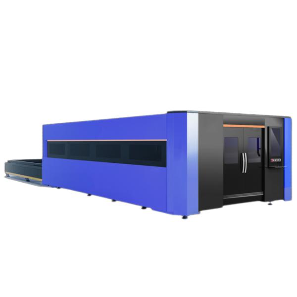 Quality QUESTT 6025/8025/10025/12025 High Power Fully Enclosed Cover And Exchange Table Fiber Laser Cutting Machine for sale