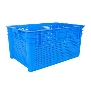 Buy cheap Customized Color Mesh Plastic Crate for Convenient Fruit Moving and Distribution from wholesalers