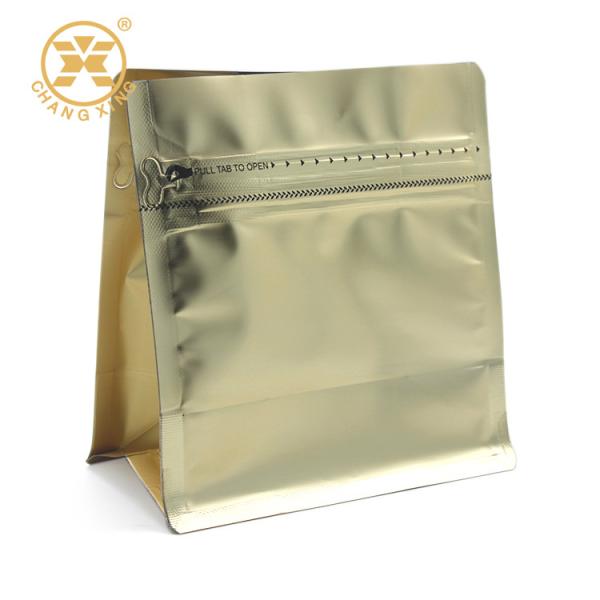 Quality Resealable Lock Coffee Packaging Bags With Degassing Valve And Zipper for sale