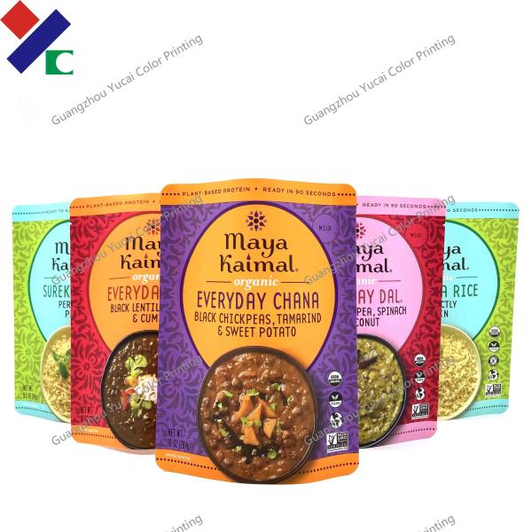 Quality Portable Self Sealing Packaging Bags Retortable Flat Pouch for sale