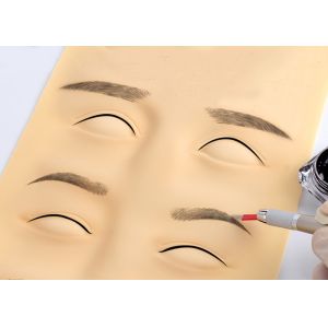Buy cheap 3D Eyebrow Tattoo Practise Skin , Moderate Thickness Artificial Tattoo Skin product
