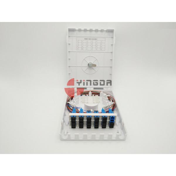 Optical Terminal Box OTB White ABS Plastic Indoor Wall Mount 24 Fibers