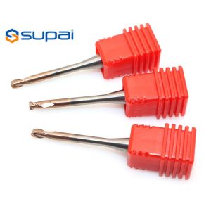 HRC60 Precision Miniature CNC Cutters Deep Groove Tungsten Carbide End Mill Long