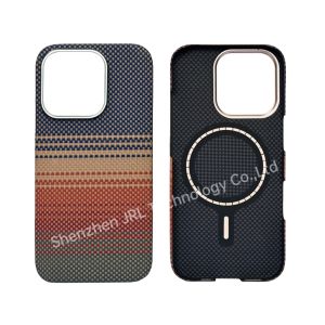 Customized Sunset Pattern Super Thin Aramid Carbon Fiber Mobile Cover for iPhone