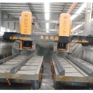 Buy cheap 3 Axis CNC Dual Beam Bridge Type Four Blade Cutting And Milling Machinery For Large Scale Special Shaped Stone Processin from wholesalers