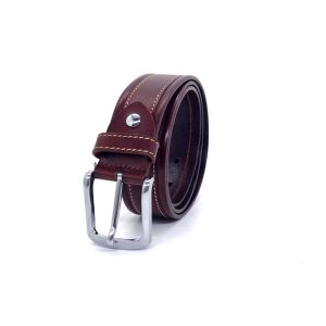 Buy cheap ODM 3.5cm Classic Buckle Mens Brown Leather Dress Belt from wholesalers
