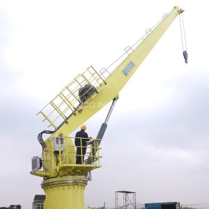 Buy cheap Stable Steel Structure Straight Boom 5T15M Marine Deck Cranes from wholesalers