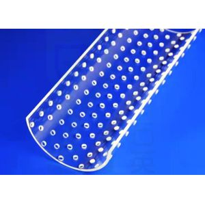 Buy cheap High Purity Mose 6.5 Half Cylinder Glass Laser Drilling Clear Quartz Glassware Od 3mm from wholesalers