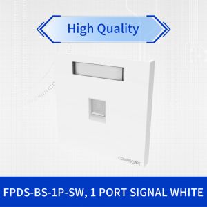 Buy cheap 1 Port Signal White Faceplate Kit with Flush Mount for Professional Network Installations from wholesalers