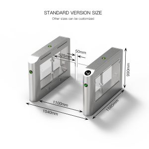 Buy cheap HCW Secure Automatic Turnstile Gate with 1100mm Channel Width, 6-Pair Infrared Anti-Pinch, and 180-Degree Swing Arm Rotation from wholesalers