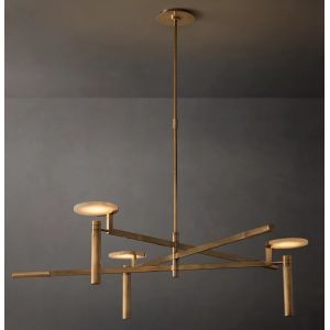 Buy cheap 45" Crystal Brass Chandelier Customized Disc Chandelier Light 12W from wholesalers