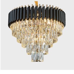 Buy cheap G4 Light Source Diameter 100cm Modern Gold Crystal Raindrop Chandelier from wholesalers