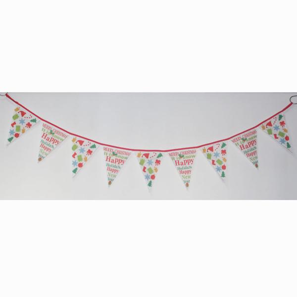 Buy cheap Christmas Triangle Flag Bunting Mixed Christmas Elements from wholesalers