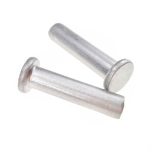 Buy cheap Plain Finish Aluminum Flat Head Rivets Solid Grade 6061 Fastener from wholesalers