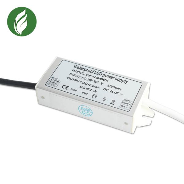 Ultralight 40W Constant Current LED Driver Outdoor IP67 Waterproof