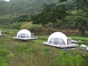 Buy cheap 6m Outdoor Small Geodesic Dome Shelter For Resorts Flame Retardant DIN4102 B1 M2 B1 from wholesalers