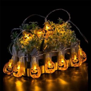 Buy cheap 20Led Halloween Pumpkin Ghost Skeletons Bat Eyeball Ornament Festival Bar Home Party Decoration Halloween Lights LED String from wholesalers