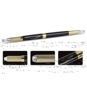 Buy cheap OEM Black Double Heads Microblading Pen 3D Manual Eyebrow Tattoo Pen 30G from wholesalers