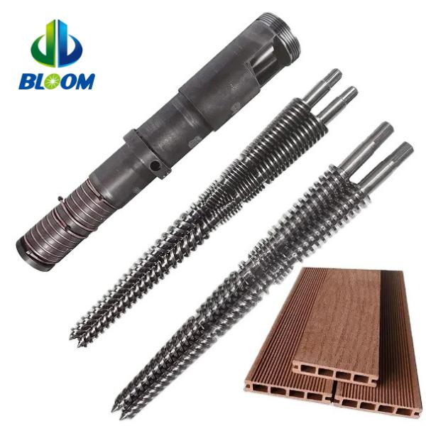 Buy cheap Wear Resistant Conical Twin Screw And Barrel For PVC WPC TPE / TPU from wholesalers