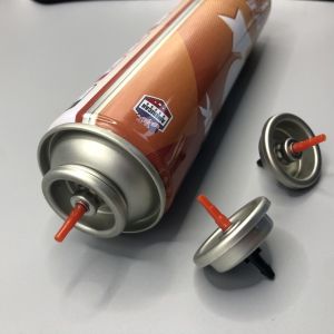 Buy cheap Inverted Housing Gas Lighter Refill Valve with Refillable Mounting Cup Both Sides and Clear Lacquered Tinplate from wholesalers