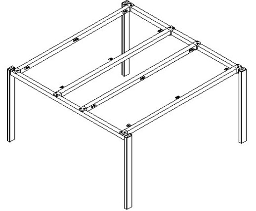 Quality 2 seater workstation steel frame ,#215N for sale