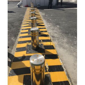 Stainless Steel Bollards Hydraulic Road Blocker Variable Frequency Controller