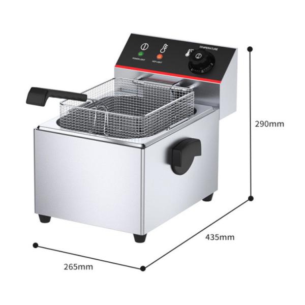 Quality Commercial Electric Deep Fryer Machine Heating Protection Function and NO App-Controlled for sale